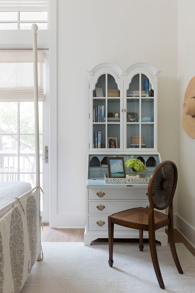 desk secretary in bedroom