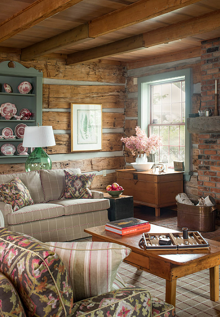 cabin style living room