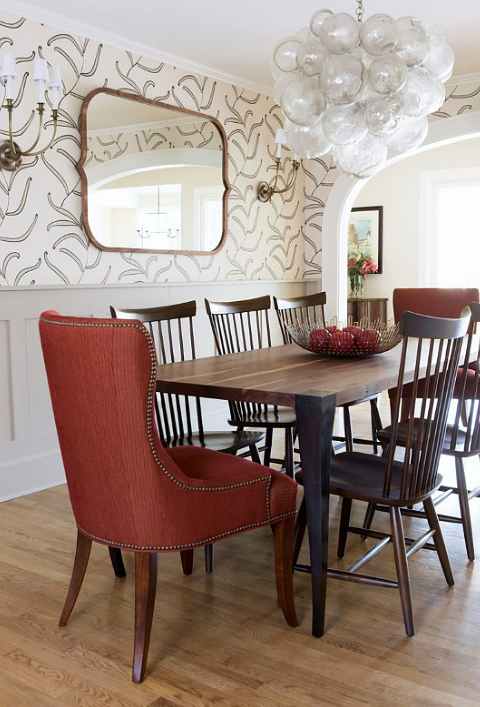 modern traditional dining room