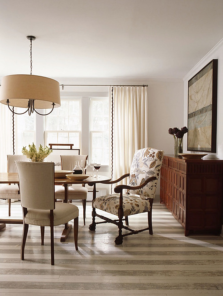 East Hampton home dining room