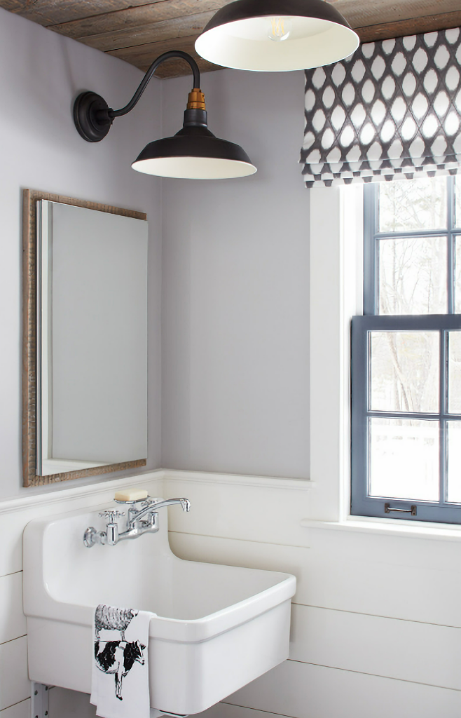 simple powder room