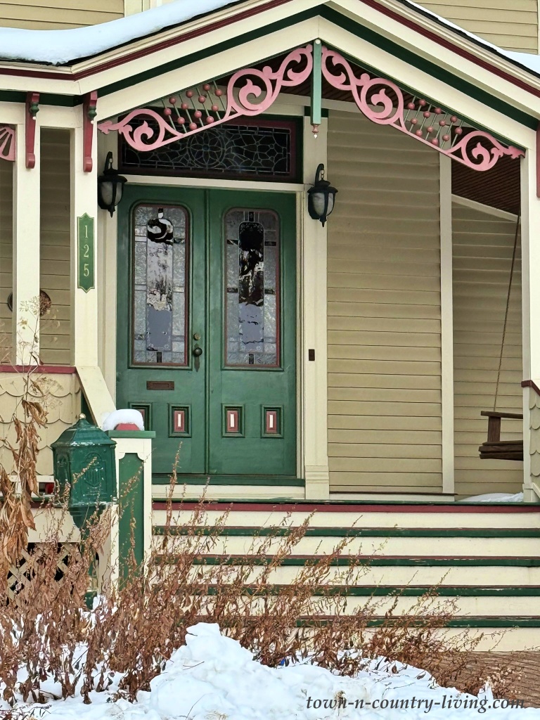 Victorian home in winter