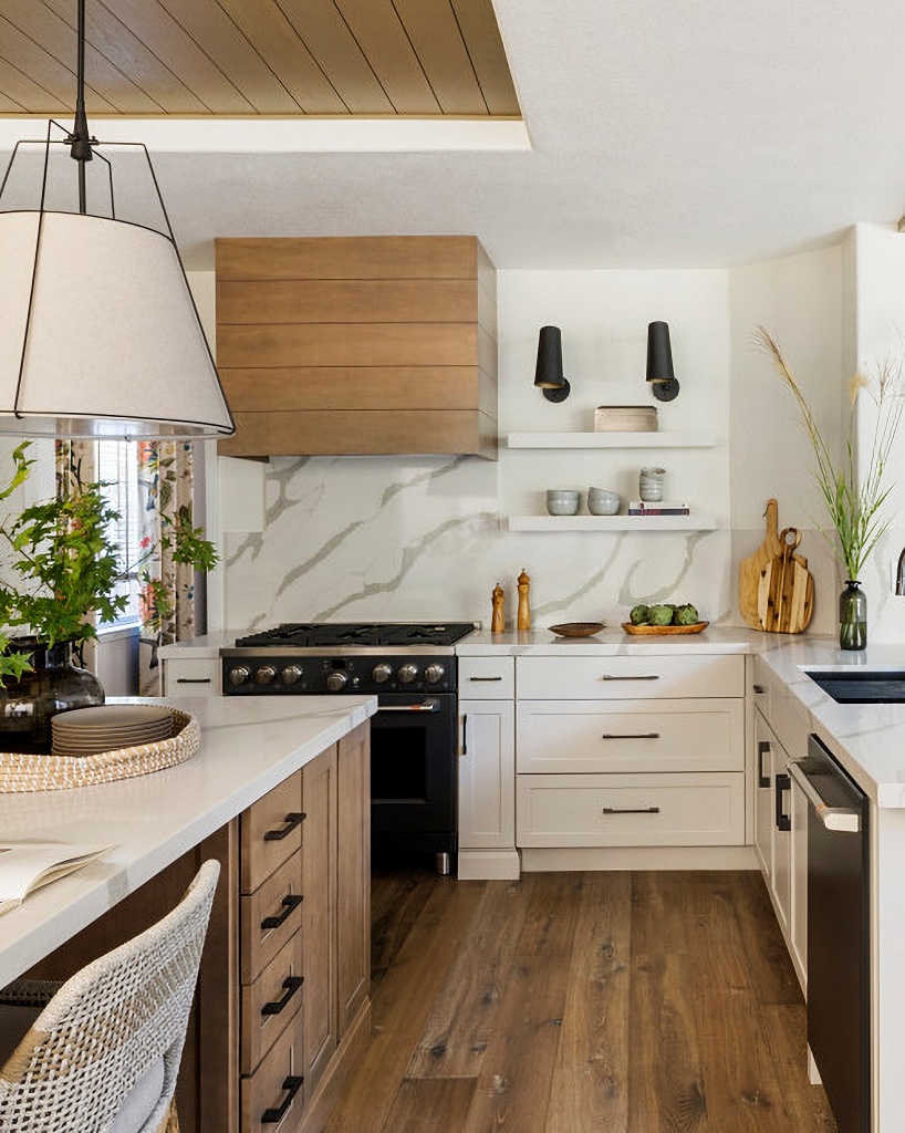 modern country kitchen in the heart of California