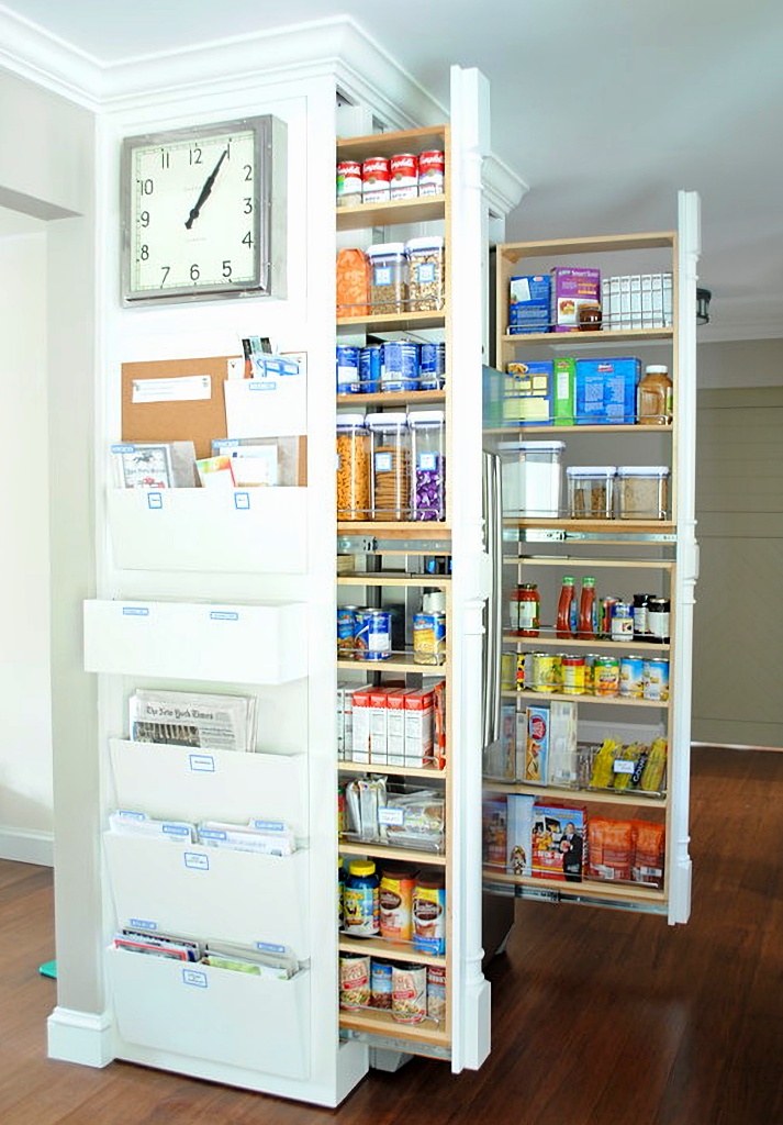 sliding wall pantry