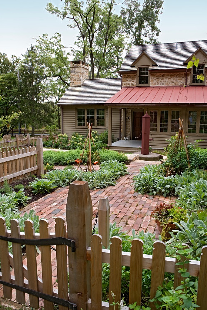 fenced garden on historic property