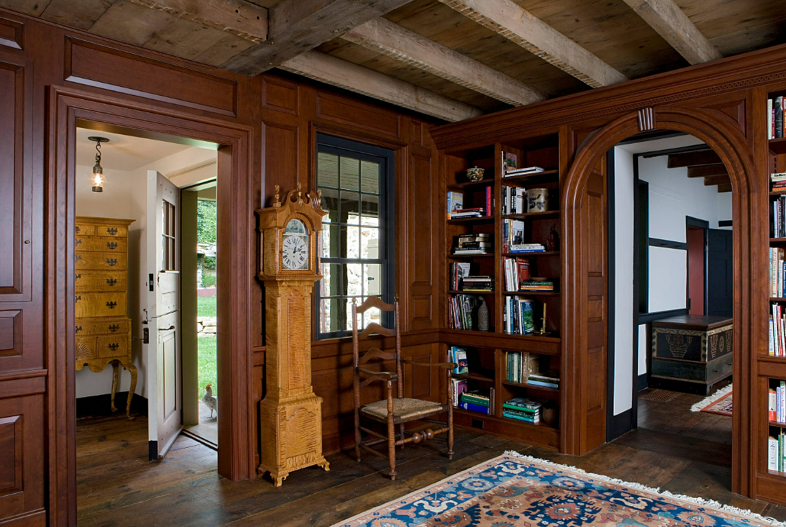 library in an historic home