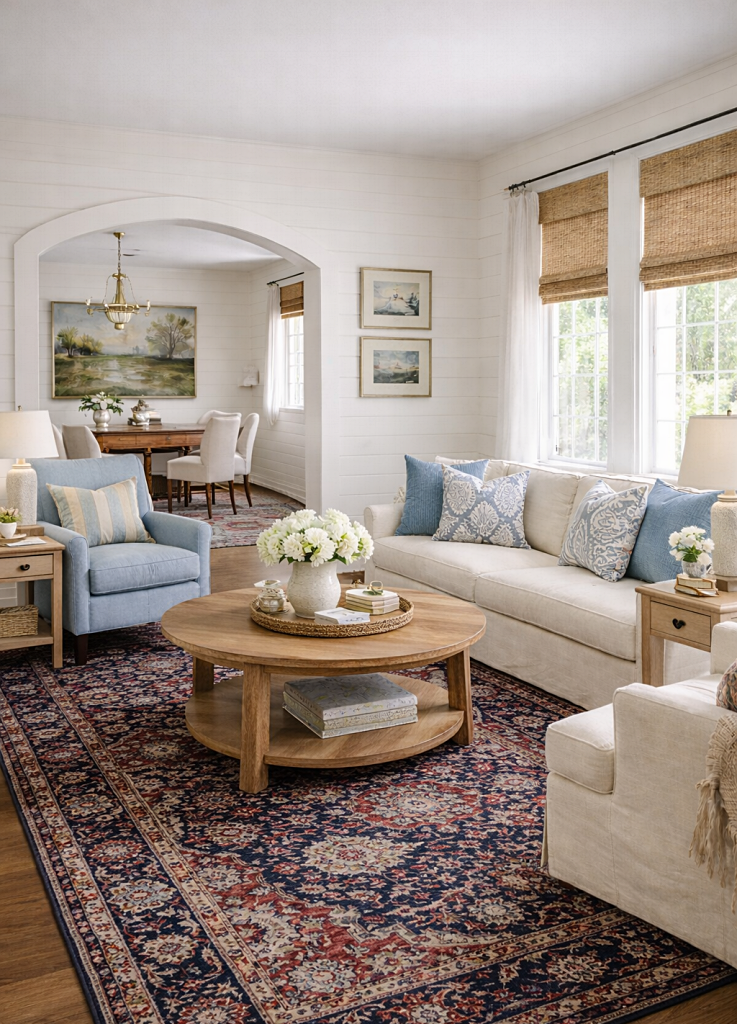 coastal style living room