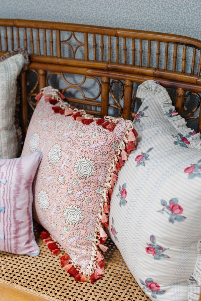 colorful patterned pillows