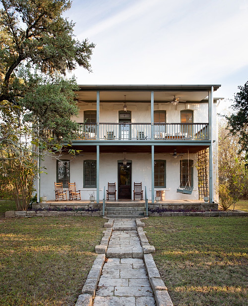 double decker porch on historic home