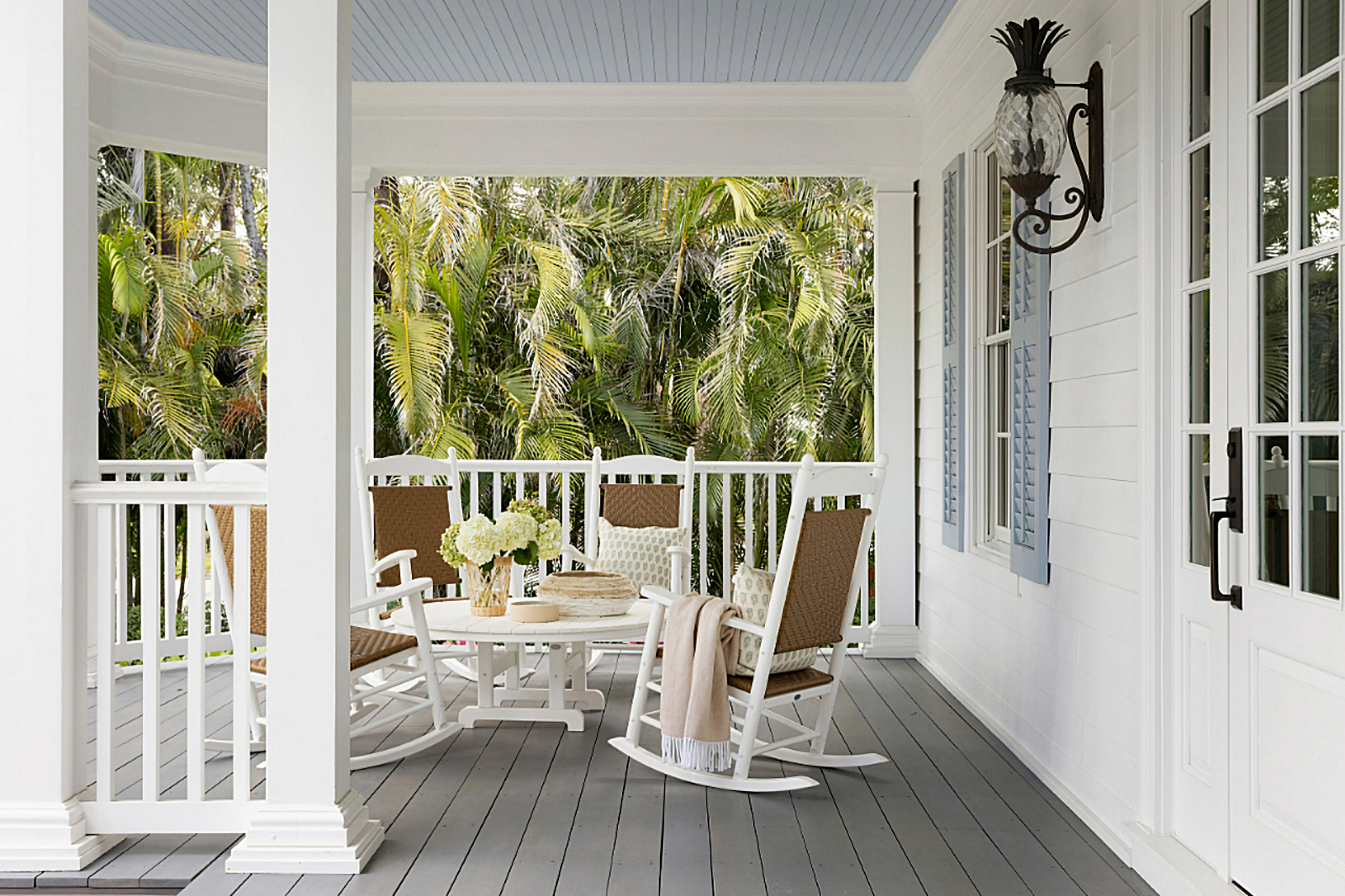 southern porch in Naples home