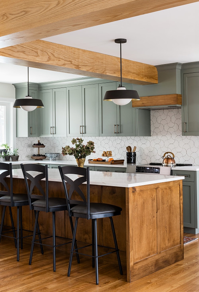 sage green kitchen