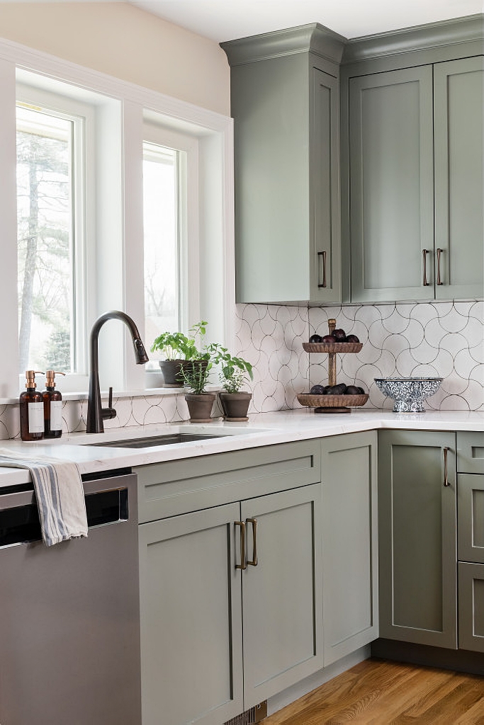 sage green kitchen