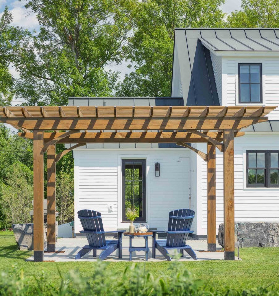 outdoor pergola and patio