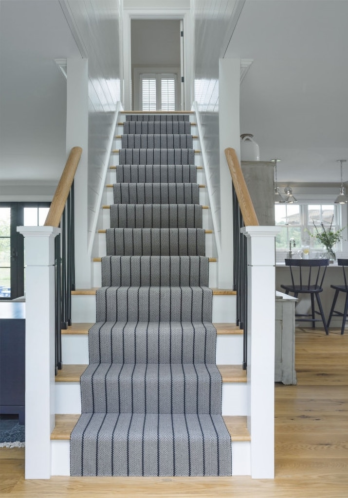 striped stair runner