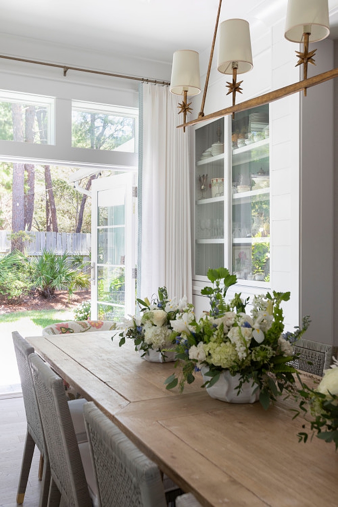 light and airy traditional dining room