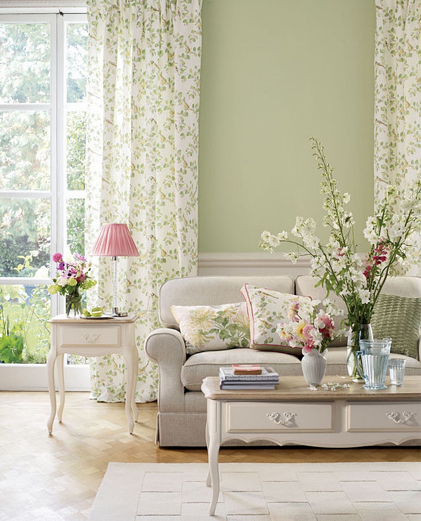 light green spring time room
