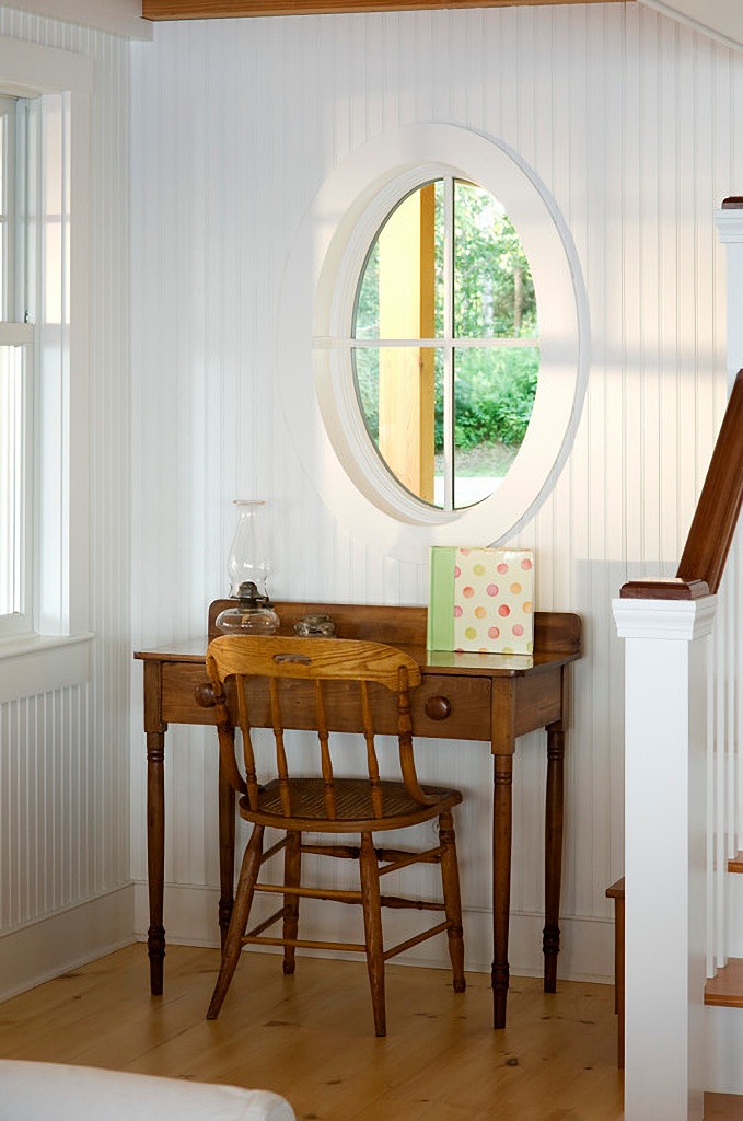 cozy corner with writing desk