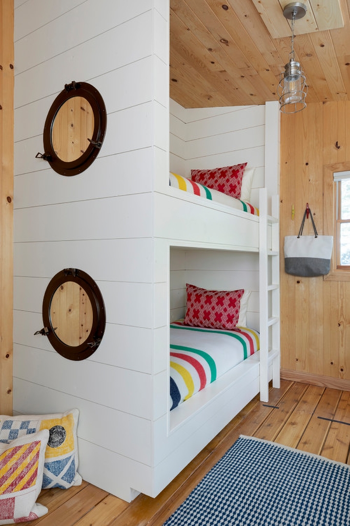 built-in bunk beds