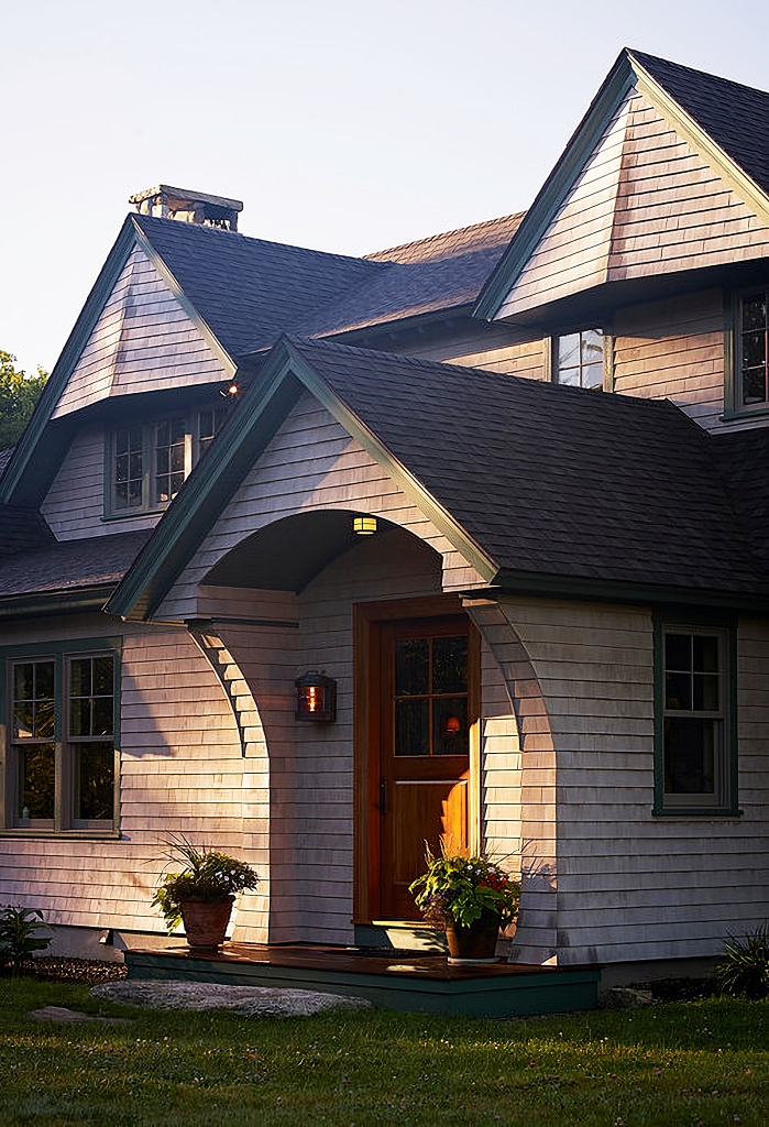 shingled New England home