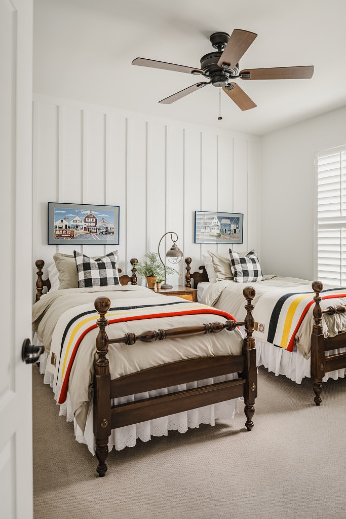 kids camp style bedroom