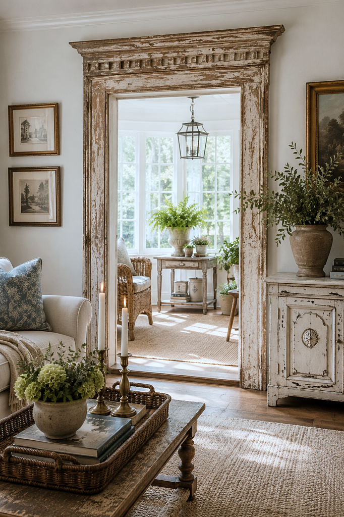 architectural savage on display in living room