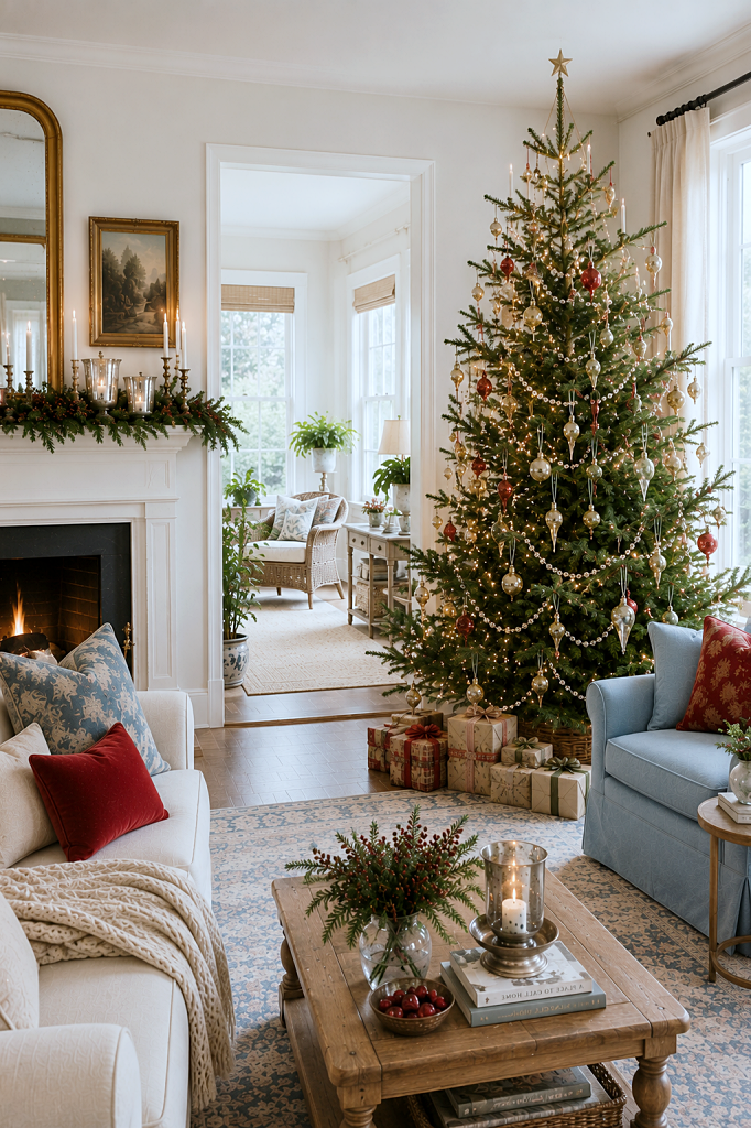 christmas living room