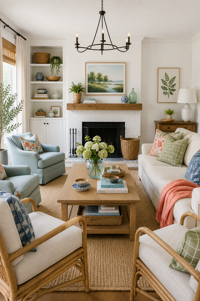 colorful living room