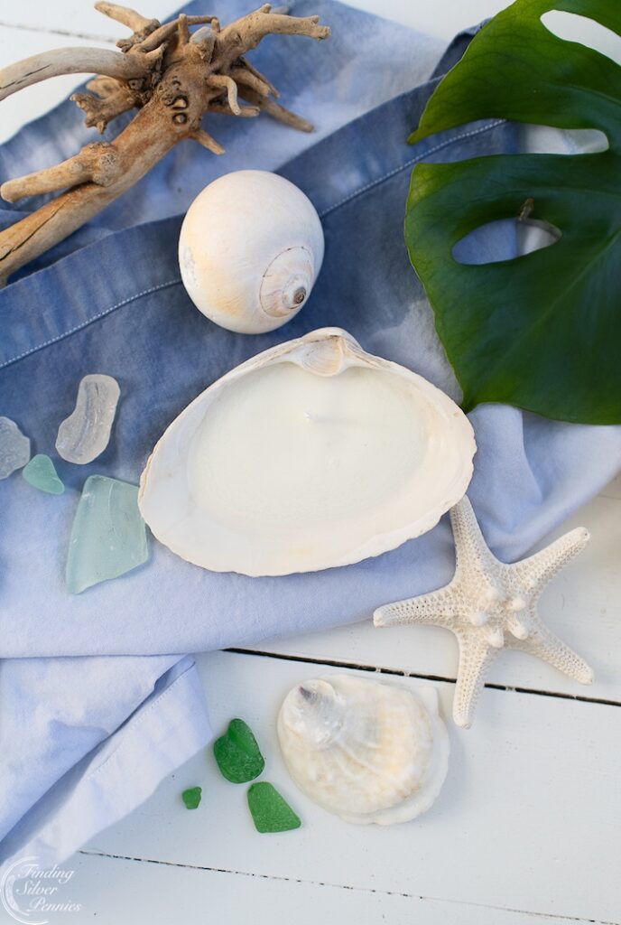 DIY Shell Candles