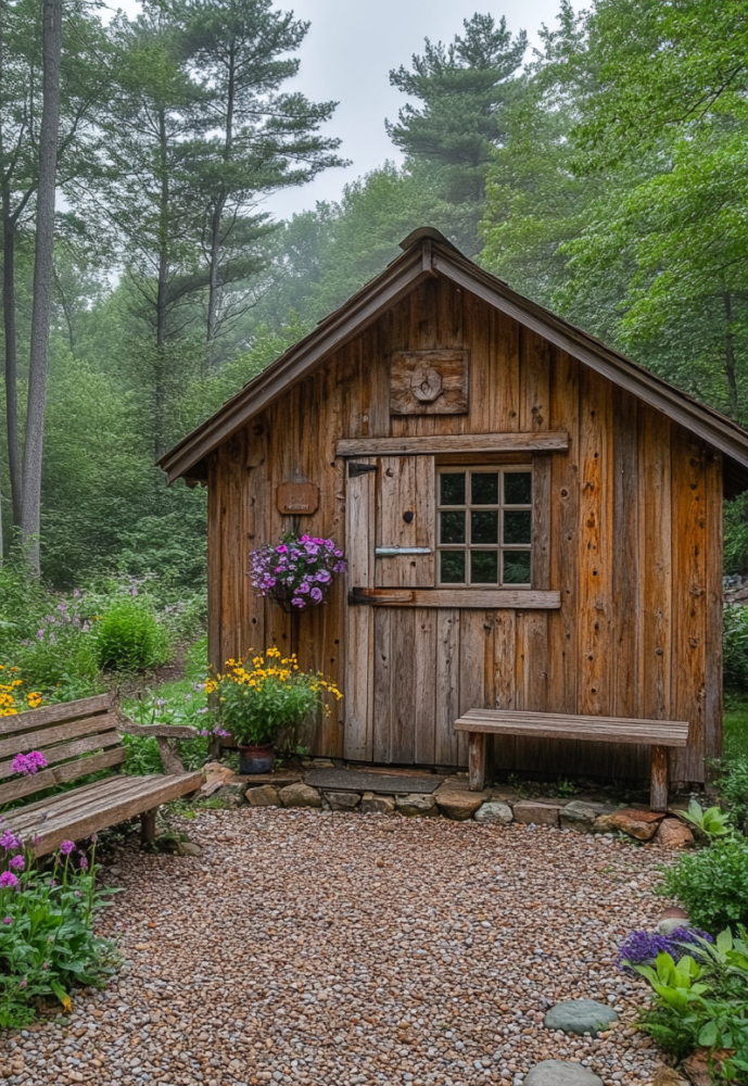 brown shed