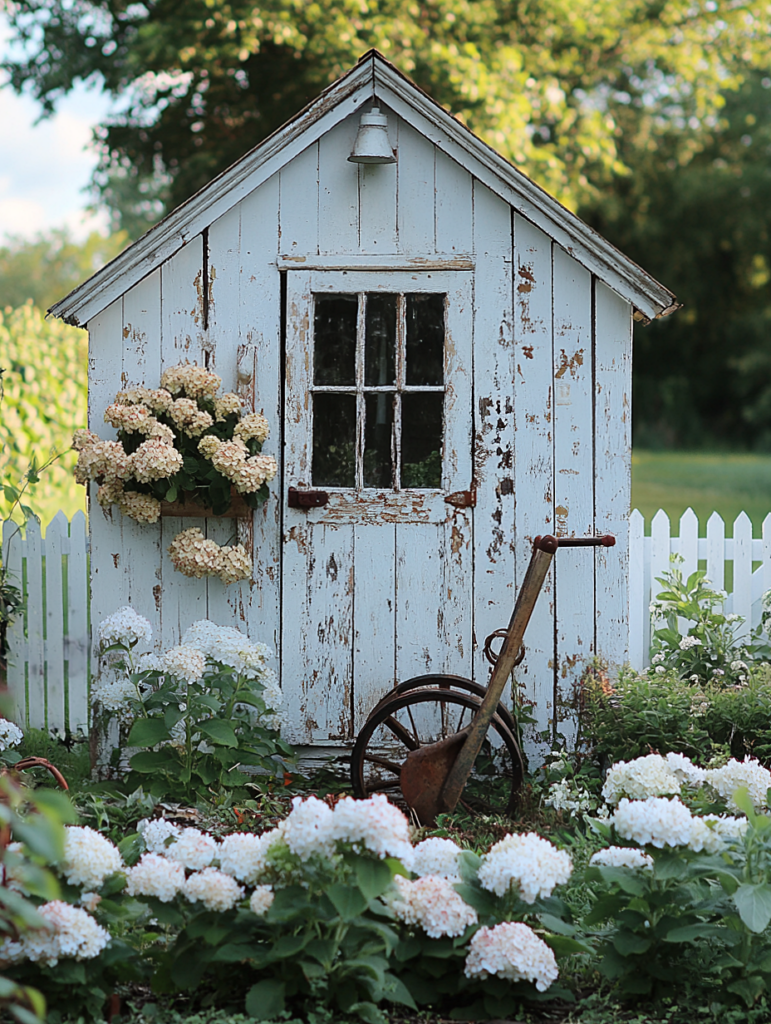 little white shed