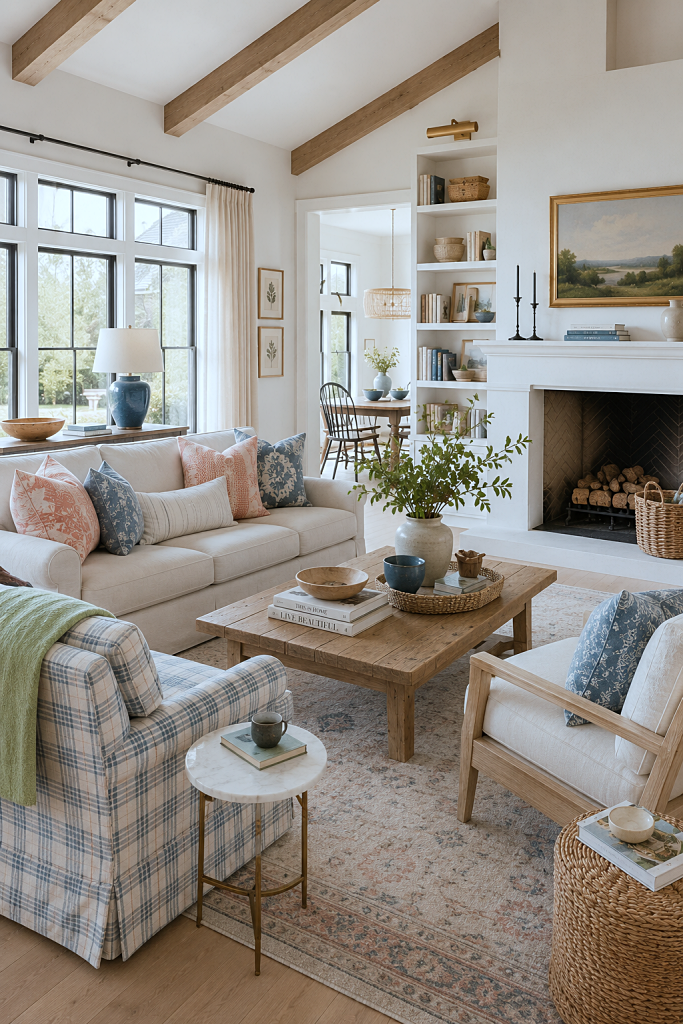 new country style living room