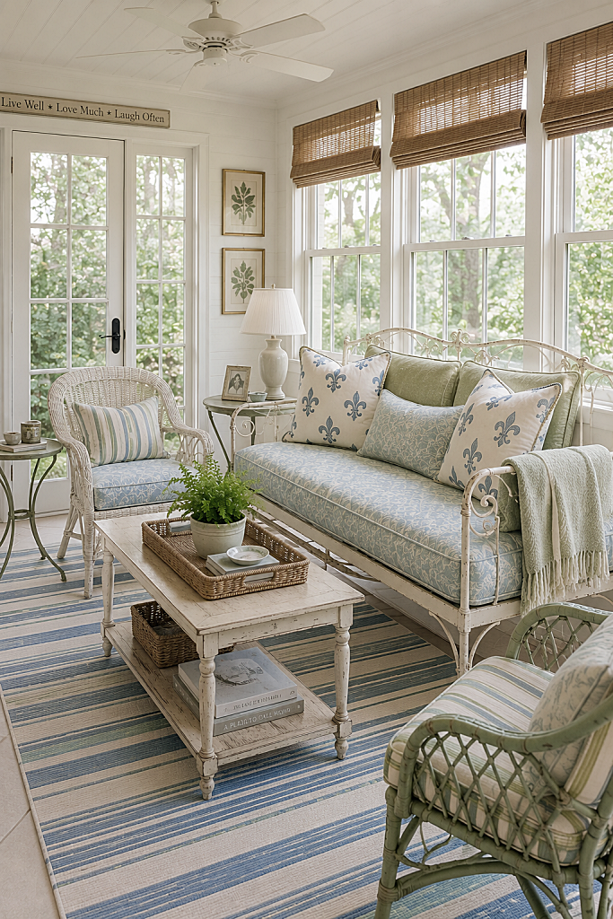 sunroom - country cottage decorating ideas