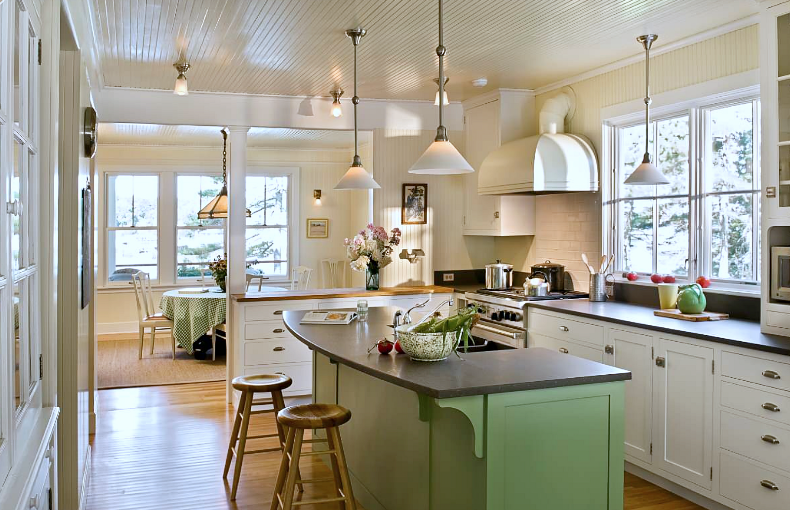 green and white - refresh your kitchen for summer