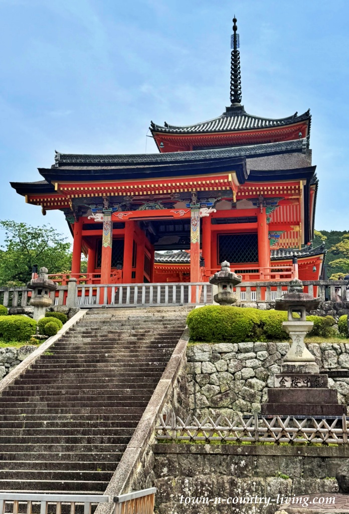 Main hall at Kiyomizu-dera temple in Japan