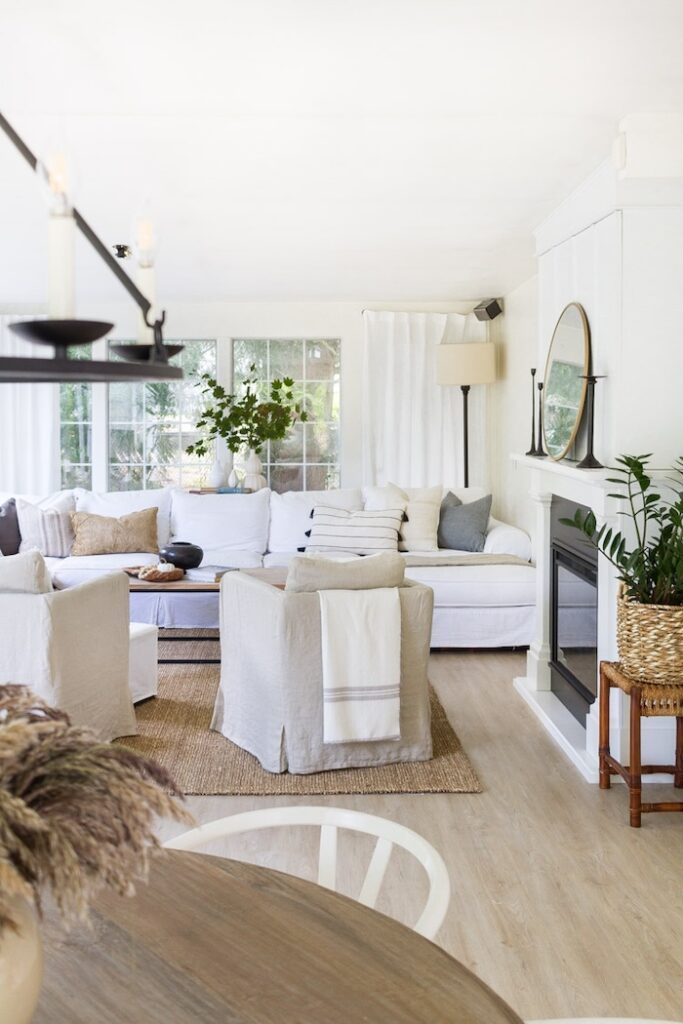 fall family room