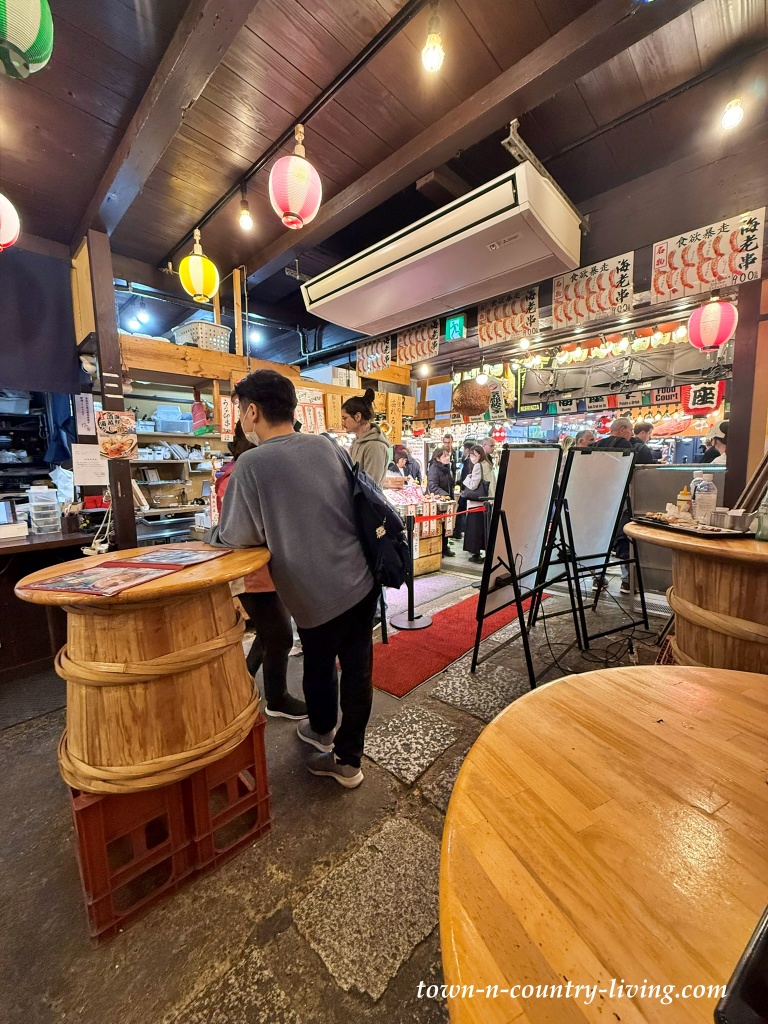 Nishiki Market seafood stall