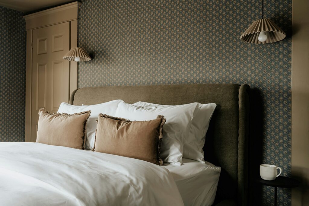 country style bedroom in old home