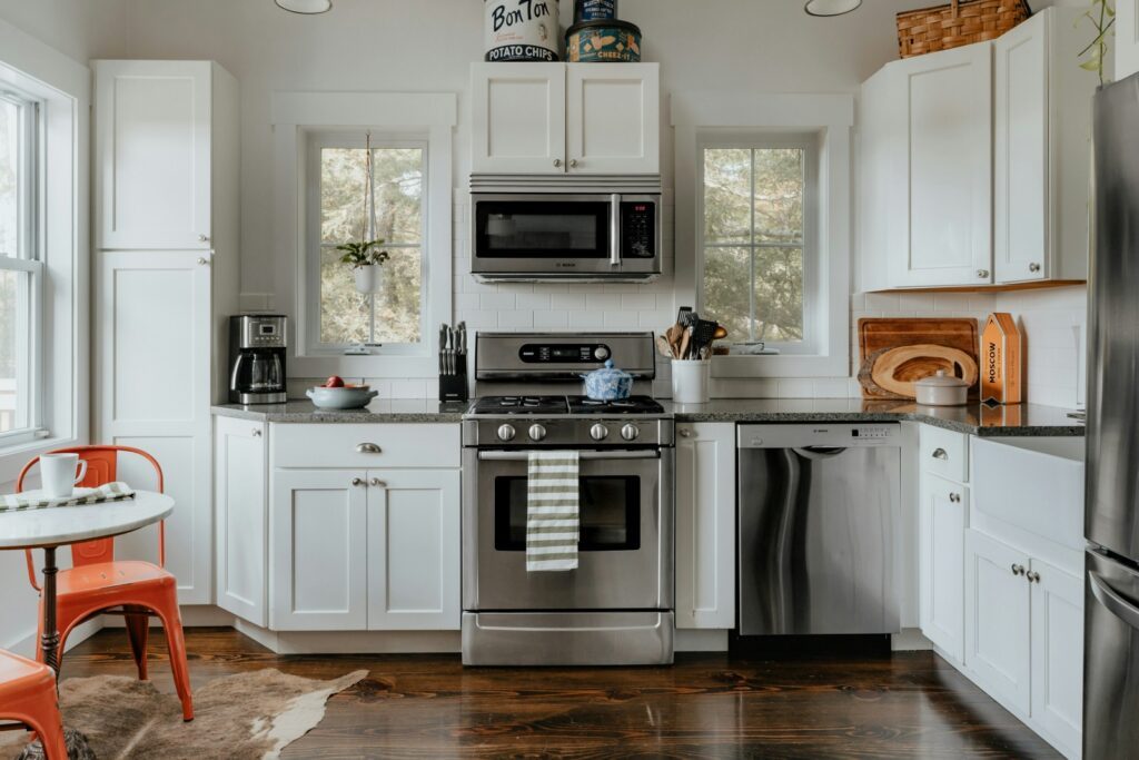 country style kitchen in farmhouse
