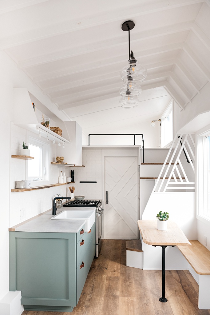 Vertical Photo of Tiny House Interior Decor