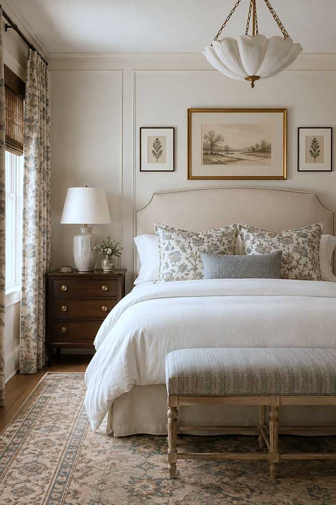 cozy bedroom ideas - upholstered bed