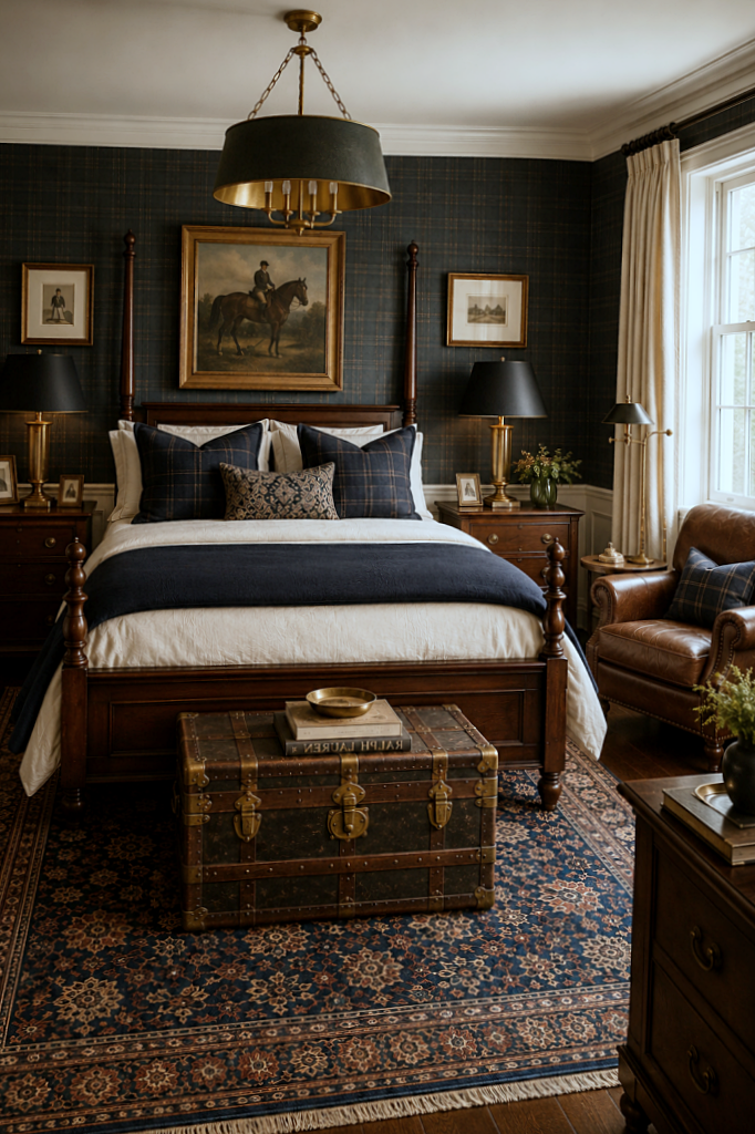 Ralph Lauren inspired bedroom