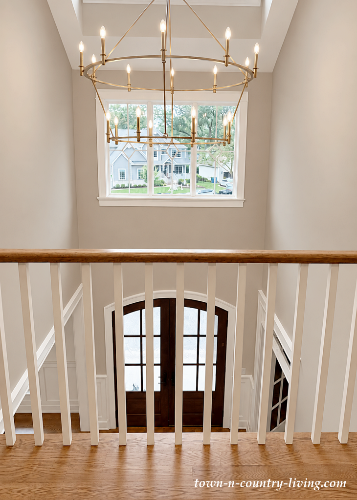 upstairs landing in newly built home