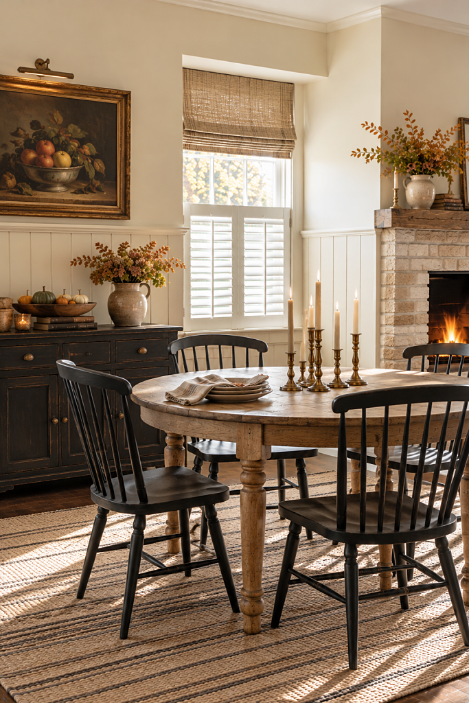 cozy dining room in historic home