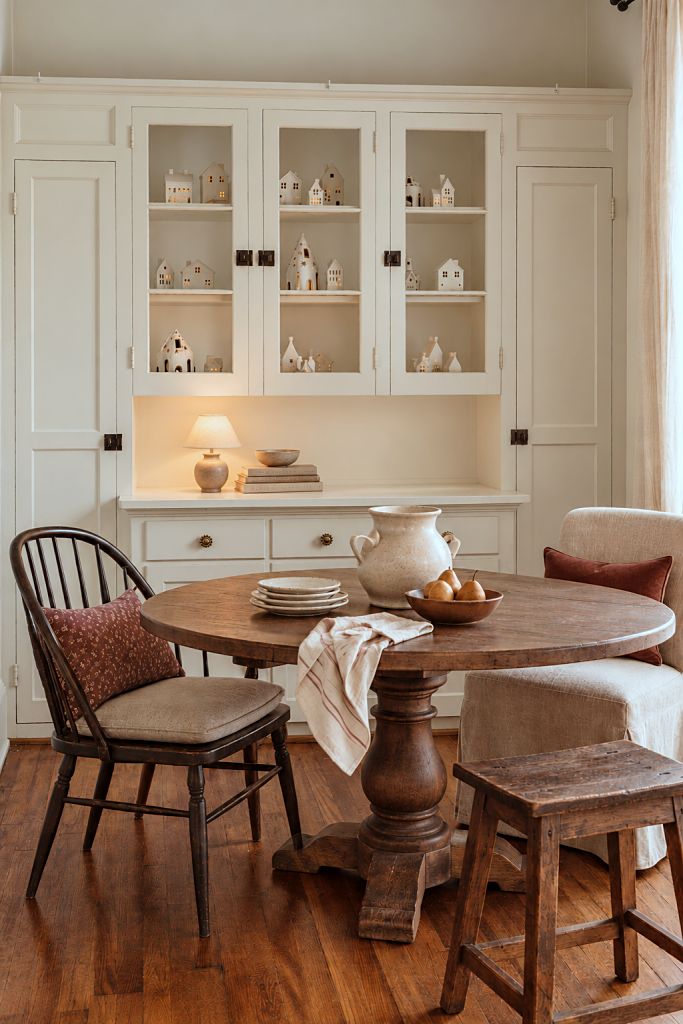 cozy dining corner in older home