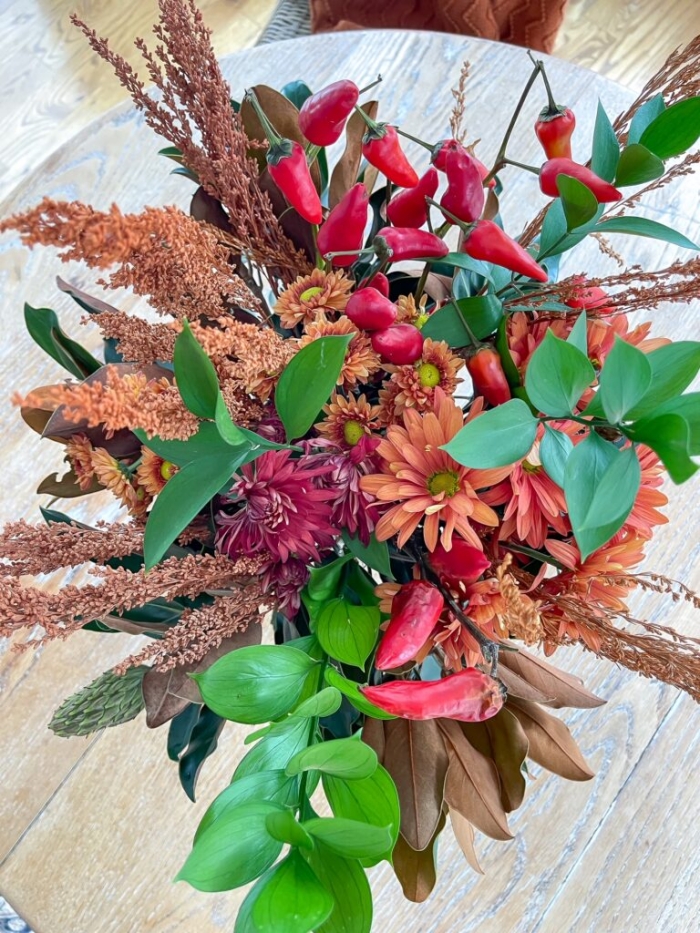 fall floral arrangement