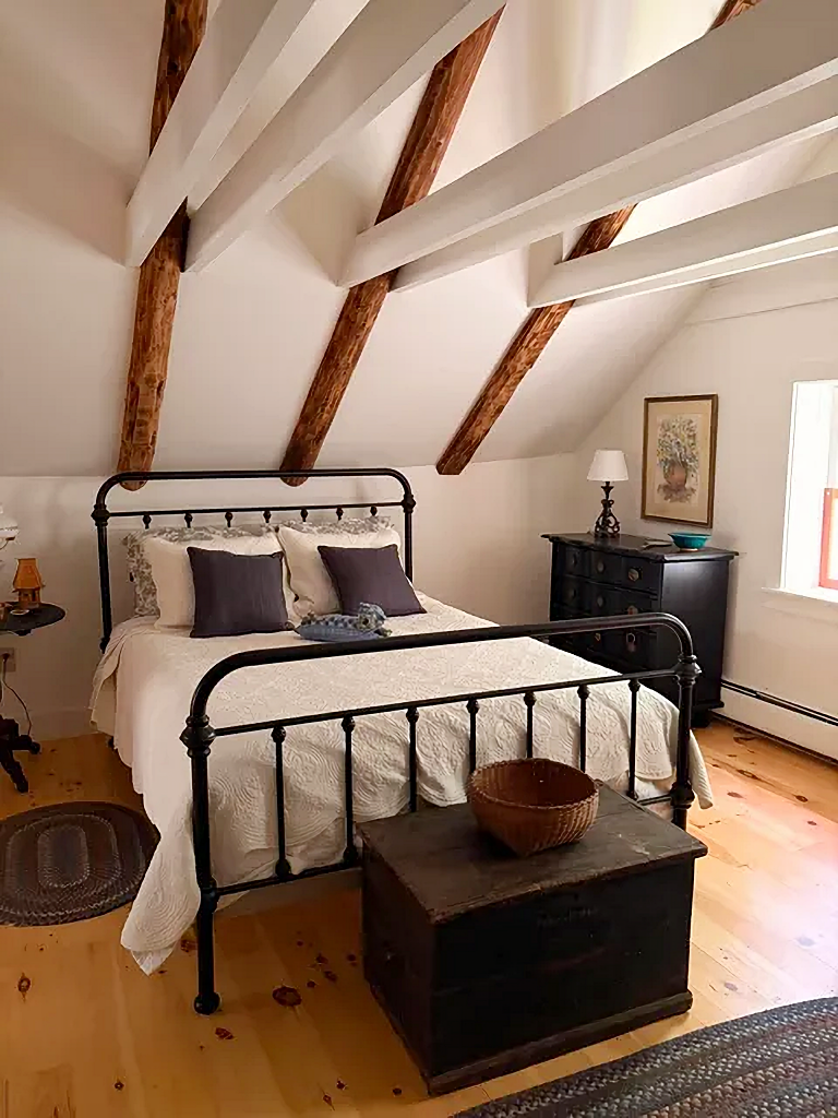 under the eaves farmhouse bedroom