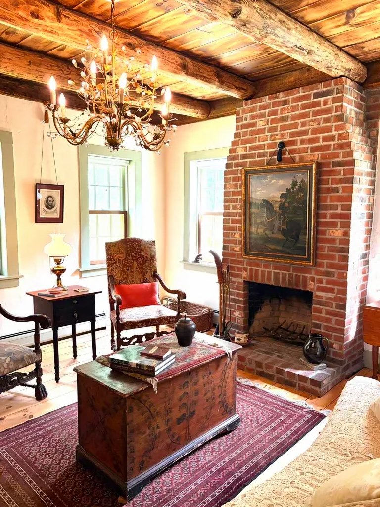 parlor in historic Vermont home