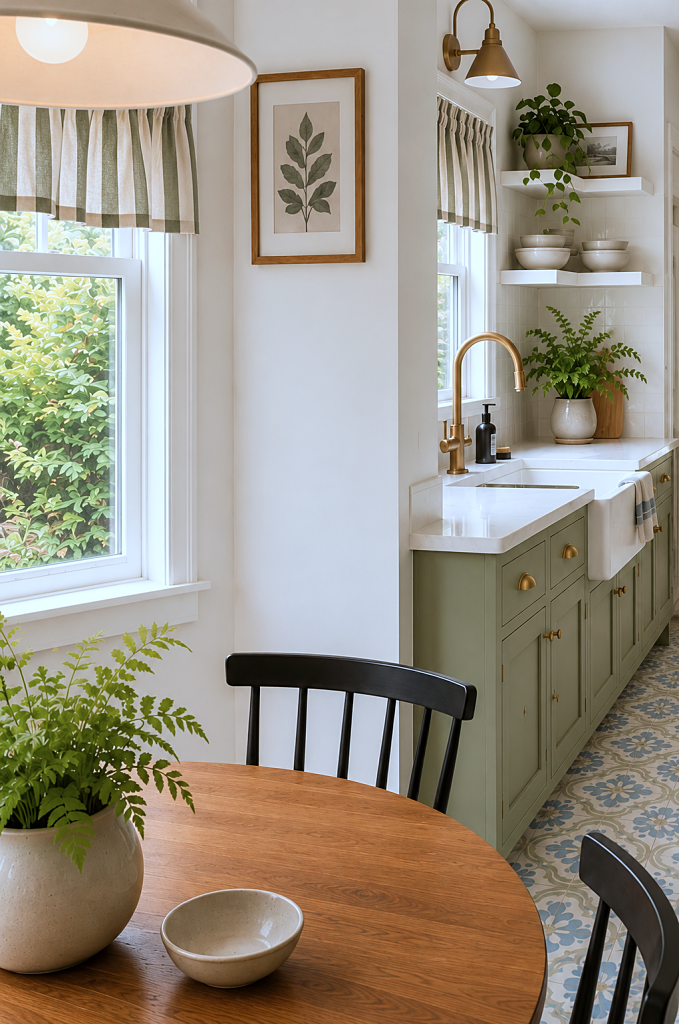 sage green kitchen